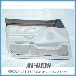 BMW E38 7er Türverkleidung Leder VL Grau 8178373